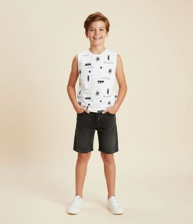 Musculosa Infantil con Estampa Tropical - Talle 5 a 14 años