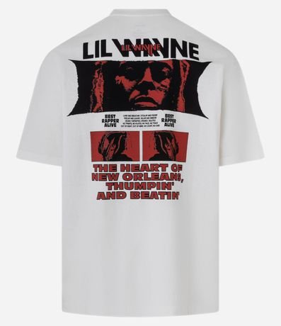 Remera Relaxed en Algodón con Estampa Lil Wayne 9