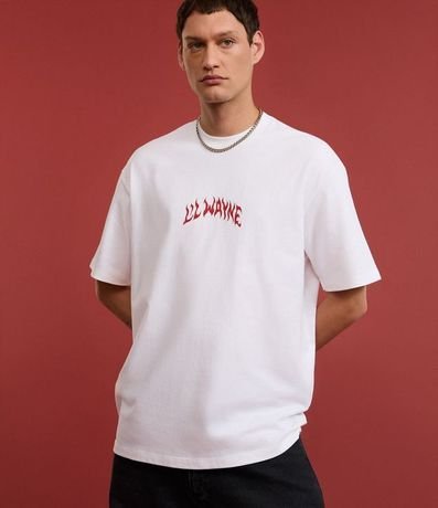 Remera Relaxed en Algodón con Estampa Lil Wayne 2