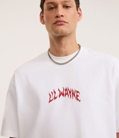 Remera Relaxed en Algodón con Estampa Lil Wayne 7