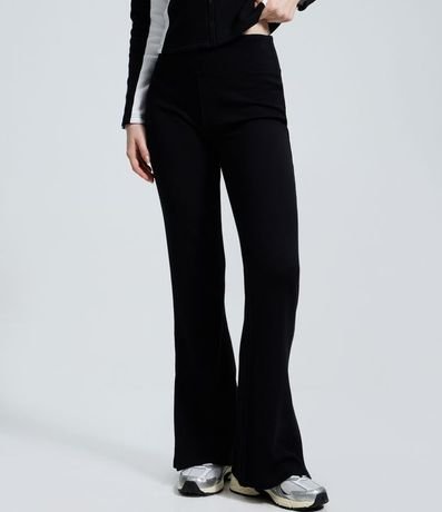 Pantalón Flare en Microfibra Melange 2