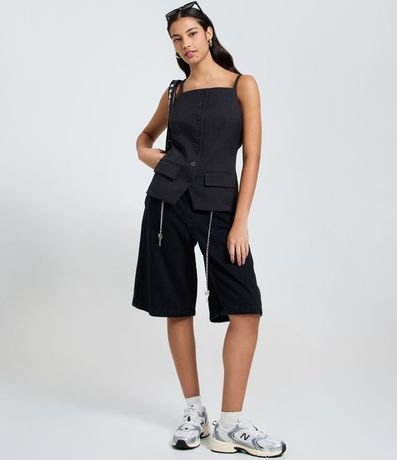 Chaleco Alargado en Sastrería con Breteles 2