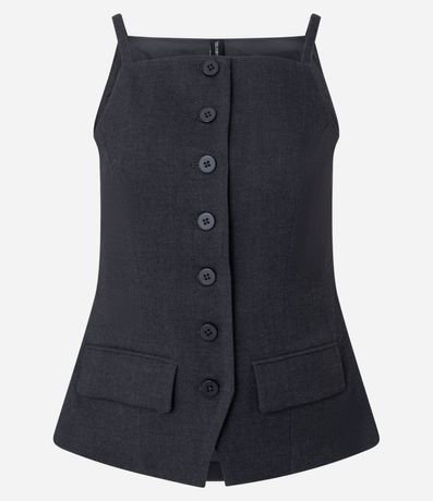 Chaleco Alargado en Sastrería con Breteles 4