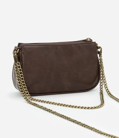 Cartera baguette Pequeña en PU con Asa Desmontable 3