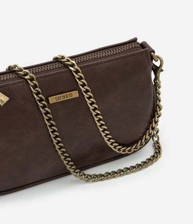 Cartera baguette Pequeña en PU con Asa Desmontable 7