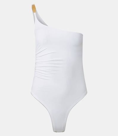 Body Hombro Único en Jersey con Adornos en el Bretel 5