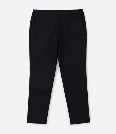 Pantalón Slim en Sarga Cintura con Trabillas y Bolsillo 5