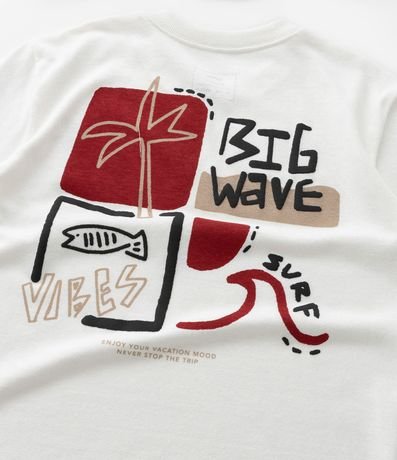 Remera Infantil Estampa Frente y Espalda Palmera de Playa - Talle 5 a 14 años 6