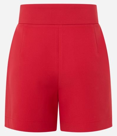 Bermuda Sastrería con Cintura Traspasada y Pliegues 6