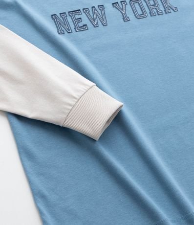 Remera Infantil Manga Larga con Lettering New York Brooklyn – Talle 5 a 14 años 5