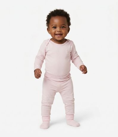 Conjunto Infantil Térmico con Body Manga Larga y Pantalón – Talle RN a 24 Meses