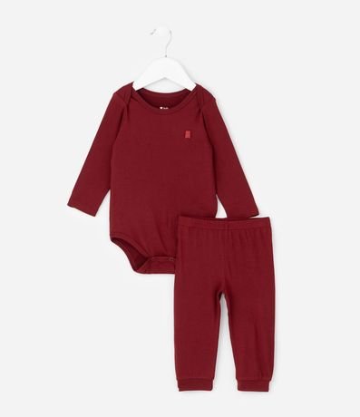 Conjunto Infantil Térmico con Body Manga Larga y Pantalón – Talle RN a 24 Meses 2
