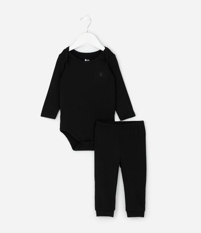 Conjunto Infantil Térmico con Body Manga Larga y Pantalón – Talle RN a 24 Meses 2
