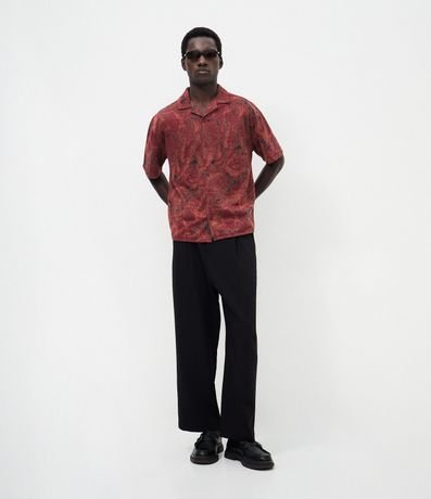 Camisa Jacquard en Algodón con Diseño Camuflado 2