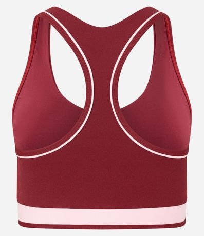 Top Copa Nadador con Lettering y Biés Contrastantes 5