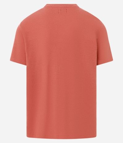 Remera Regular en Algodón con Textura y Bordado Vintage Forest 8