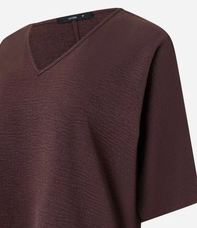 Blusa en Airflow con Escote V y Mangas Amplias 6