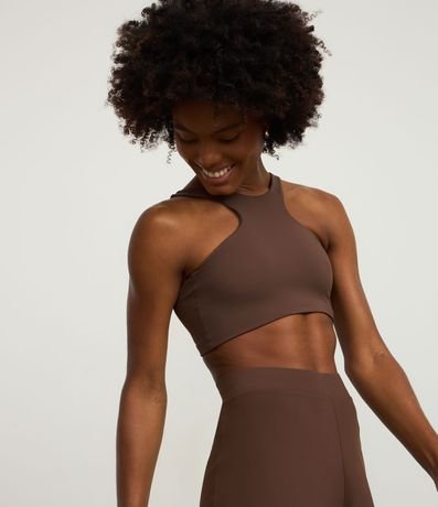 Top Halter con Copa en Microfibra