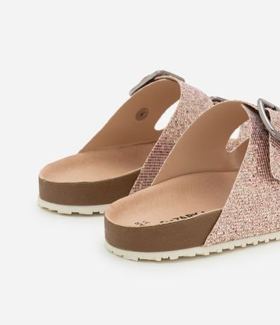 Ojota Infantil en PU con Hebilla y Brillo - Talle 28 al 34 2