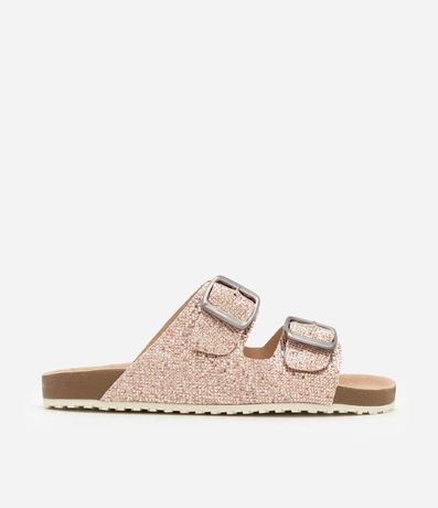 Ojota Infantil en PU con Hebilla y Brillo - Talle 28 al 34 4