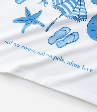 Remera Infantil Over con Estampa Playera - Talle 5 a 16 años 7