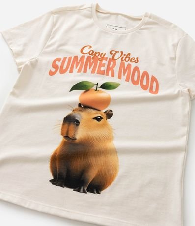 Remera Infantil Slim Capy Vibes Summer Mood - Talle 5 a 14 años 4