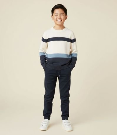 Algodón Infantil con Textura y Bloques de Color Tam - 5 a 14 años