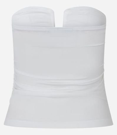 Blusa en Jesery con Fruncidos y Adorno en el Busto 6