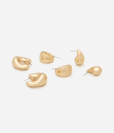 Kit 03 Caravanas Argollas con Formas Diversas 2