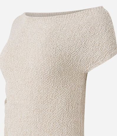 Blusa Texturizada en Punto con Escote Asimétrico 8