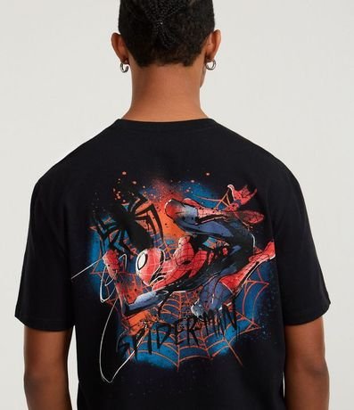 Remera Comfort T-Shirt en Media Malla con Estampa  Spider Man 3