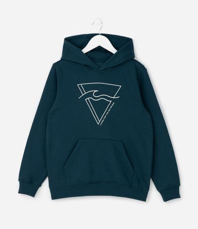 Buzo Infantil en Algodón con Capucha y Lettering – Talle 5 a 14 años
