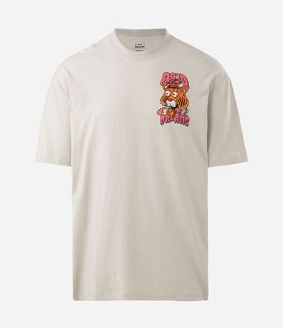 Remera Relaxed en Algodón con Estampado Tigre Acid Dreams 5
