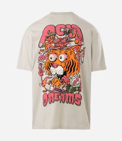 Remera Relaxed en Algodón con Estampado Tigre Acid Dreams 6