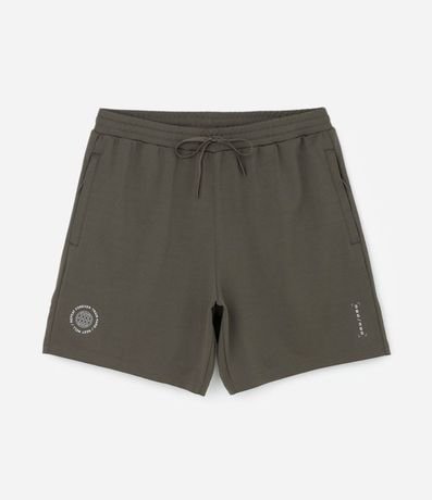 Bermuda Deportiva en Microfibra Texturizada con Estampa Localizada 6