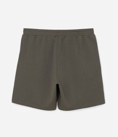 Bermuda Deportiva en Microfibra Texturizada con Estampa Localizada 7