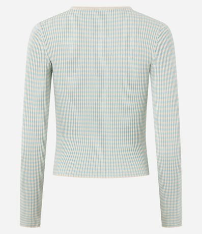 Cardigan en Punto con Cremallera Doble y Cuello Redondo 6