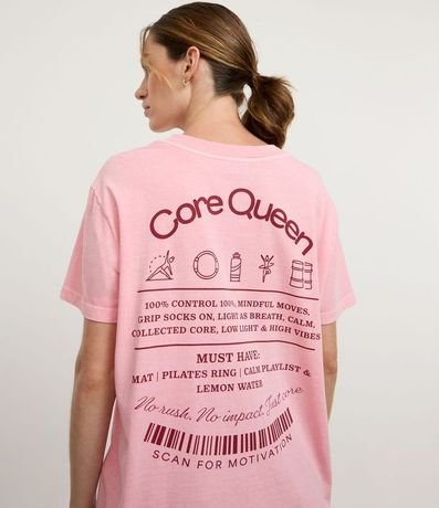 Remera Oversized Deportiva con Estampa Frente y Espalda Core Queen 4