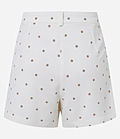 Bermuda Recta Sastre en Piquet con Estampa de Lunares 7