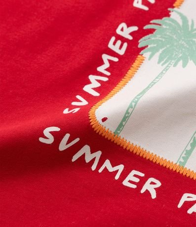 Remera Infantil Regular con Estampado de Palmeras - Talle 5 a 14 años 4