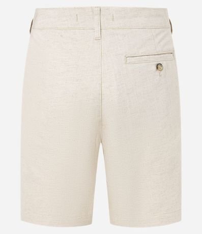 Bermuda en Sarga con Bolsillo Único en la Espalda 7