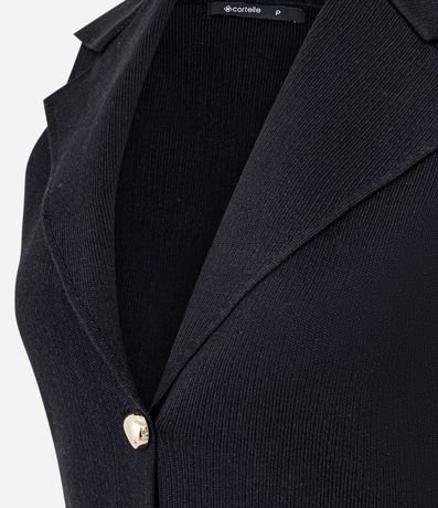 Chaleco Alargado en Punto con botones 7