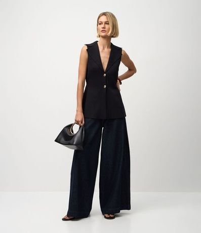 Chaleco Alargado en Punto con botones 2