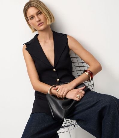 Chaleco Alargado en Punto con botones 5