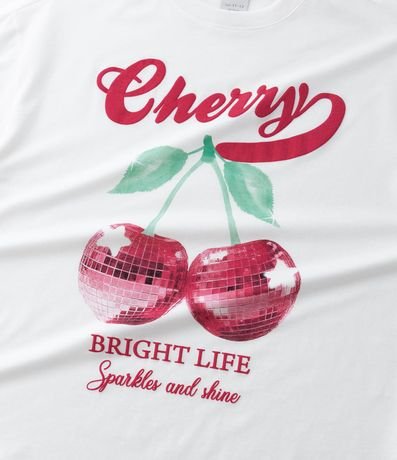 Remera Infantil Over con Estampa de Cereza - Talle 1 a 16 años 5