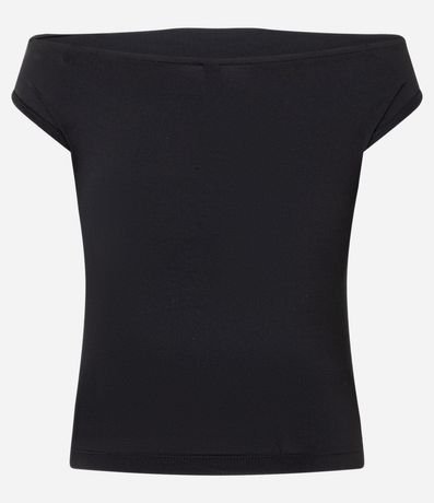 Blusa en Microfibra Hombro a Hombro con Escote Degagê 5