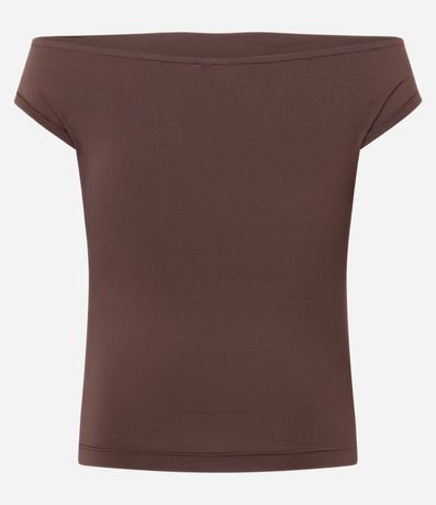 Blusa en Microfibra Hombro a Hombro con Escote Degagê 6