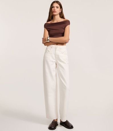 Blusa en Microfibra Hombro a Hombro con Escote Degagê 2