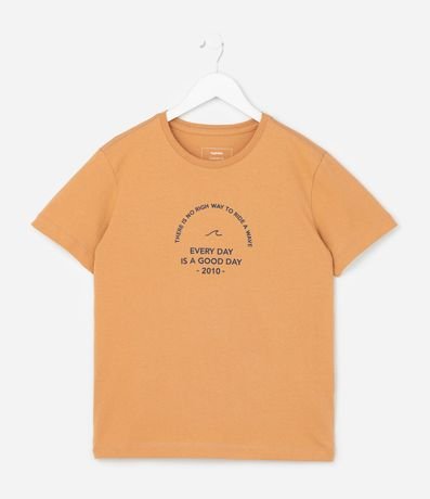 Remera Infantil Regular con Estampa Mini Silk - Talle 5 a 14 años