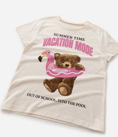 Remera Infantil con Estampa Osita - Talle 5 a 14 años 4